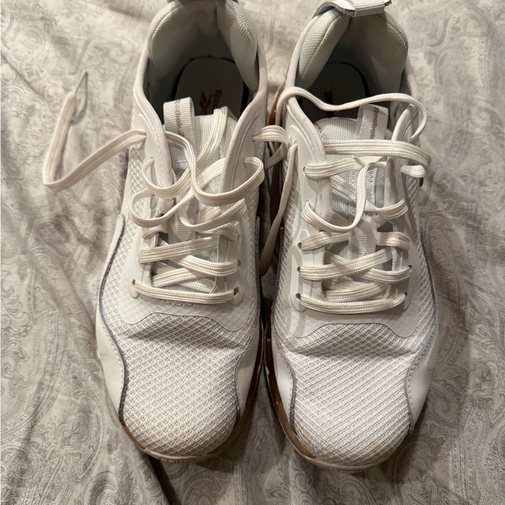 Reebok White Mesh Sneakers